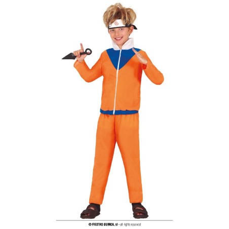 DISFRAZ ORANGE NINJA NARUTO 7-9 Años